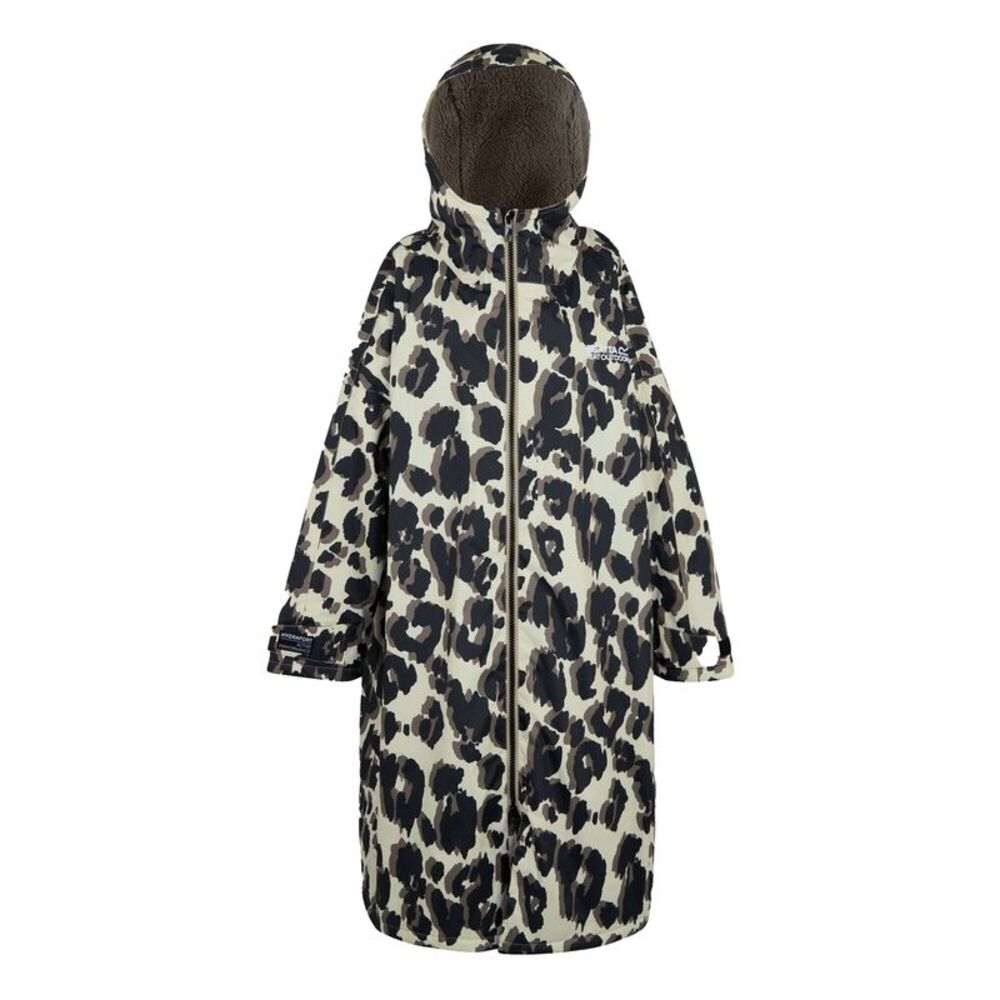 Regatta Unisex Adult Changing Leopard Print Robe / Multicolored